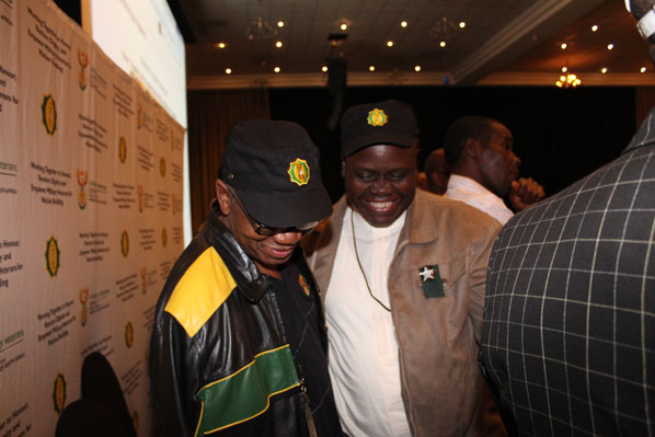 The new Secretary General with the President of SANMVA